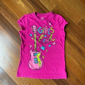 Children's Place Sz 10-12 Girls Rock T-shirt